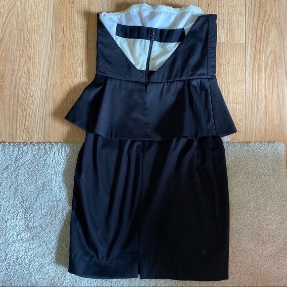 Alice + Olivia Strapless Black peplum Mini Dress - Picture 11 of 11